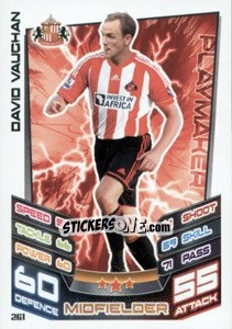 Sticker David Vaughan - English Premier League 2012-2013. Match Attax - Topps