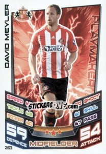Cromo David Meyler - English Premier League 2012-2013. Match Attax n. 263 - Topps