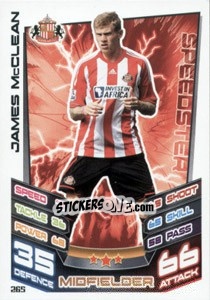 Cromo James McClean - English Premier League 2012-2013. Match Attax - Topps