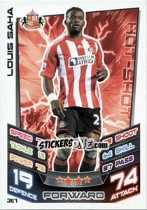 Sticker Louis Saha - English Premier League 2012-2013. Match Attax n. 267 - Topps