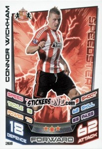 Sticker Connor Wickham - English Premier League 2012-2013. Match Attax n. 268 - Topps