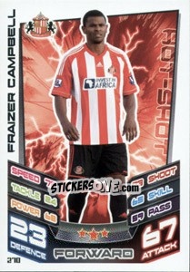 Sticker Fraizer Campbell - English Premier League 2012-2013. Match Attax - Topps