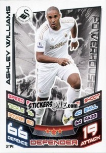 Sticker Ashley Williams - English Premier League 2012-2013. Match Attax - Topps