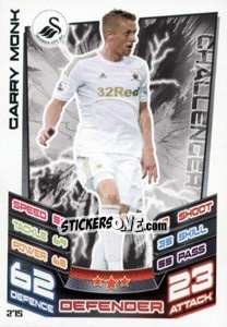 Sticker Garry Monk - English Premier League 2012-2013. Match Attax n. 275 - Topps
