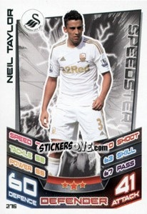 Sticker Neil Taylor - English Premier League 2012-2013. Match Attax - Topps