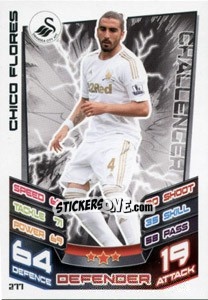 Cromo Chico Flores - English Premier League 2012-2013. Match Attax - Topps