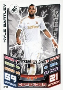 Cromo Kyle Bartley - English Premier League 2012-2013. Match Attax - Topps