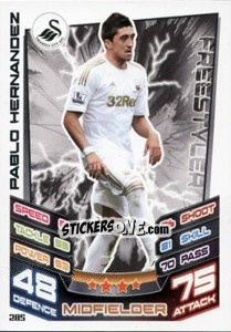 Sticker Pablo Hernandez - English Premier League 2012-2013. Match Attax - Topps
