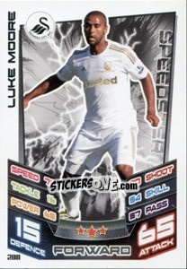 Sticker Luke Moore - English Premier League 2012-2013. Match Attax n. 288 - Topps