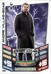 Sticker Andre Villas-Boas - English Premier League 2012-2013. Match Attax n. 290 - Topps