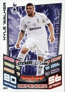 Sticker Kyle Walker - English Premier League 2012-2013. Match Attax n. 293 - Topps