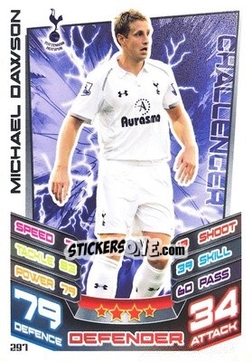 Sticker Michael Dawson - English Premier League 2012-2013. Match Attax n. 297 - Topps