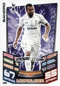 Figurina Sandro - English Premier League 2012-2013. Match Attax n. 298 - Topps