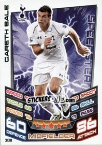 Sticker Gareth Bale - English Premier League 2012-2013. Match Attax n. 300 - Topps