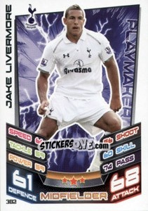 Sticker Jake Livermore - English Premier League 2012-2013. Match Attax n. 302 - Topps