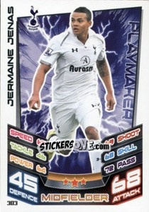 Sticker Jermaine Jenas - English Premier League 2012-2013. Match Attax n. 303 - Topps
