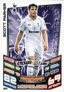 Figurina Scott Parker - English Premier League 2012-2013. Match Attax n. 304 - Topps