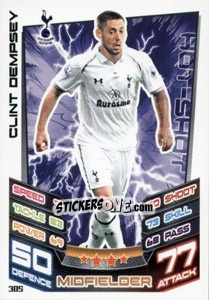 Sticker Clint Dempsey - English Premier League 2012-2013. Match Attax n. 305 - Topps