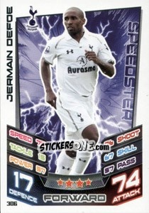 Sticker Jermain Defoe - English Premier League 2012-2013. Match Attax n. 306 - Topps