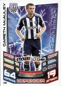 Figurina Gareth McAuley - English Premier League 2012-2013. Match Attax - Topps