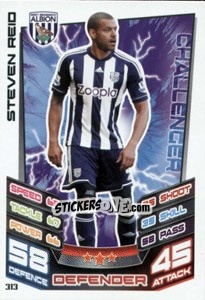 Sticker Steven Reid - English Premier League 2012-2013. Match Attax n. 313 - Topps
