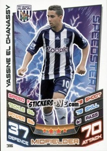 Sticker Yassine El Ghanassy - English Premier League 2012-2013. Match Attax n. 316 - Topps