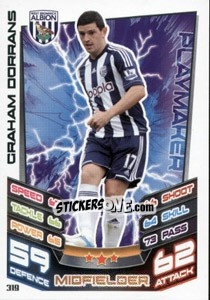 Sticker Graham Dorrans - English Premier League 2012-2013. Match Attax - Topps