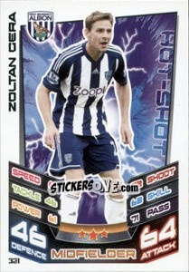 Sticker Zoltan Gera - English Premier League 2012-2013. Match Attax n. 321 - Topps