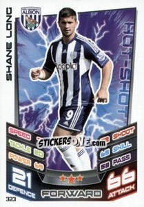 Sticker Shane Long - English Premier League 2012-2013. Match Attax n. 323 - Topps