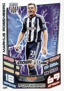 Sticker Markus Rosenberg - English Premier League 2012-2013. Match Attax n. 324 - Topps