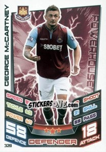 Cromo George McCartney - English Premier League 2012-2013. Match Attax n. 329 - Topps