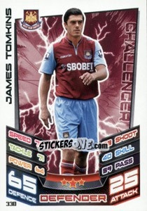 Sticker James Tomkins - English Premier League 2012-2013. Match Attax n. 330 - Topps