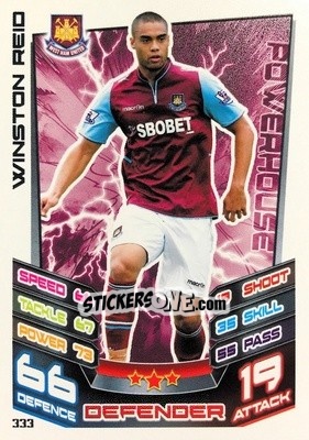 Sticker Winston Reid - English Premier League 2012-2013. Match Attax n. 333 - Topps