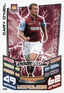Cromo Gary O'Neil - English Premier League 2012-2013. Match Attax n. 334 - Topps
