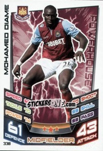 Sticker Mohamed Diame - English Premier League 2012-2013. Match Attax n. 338 - Topps