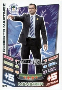 Sticker Roberto Martinez - English Premier League 2012-2013. Match Attax n. 344 - Topps
