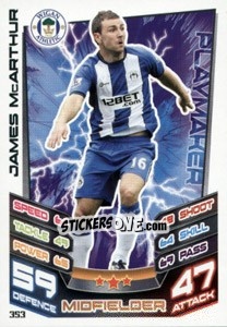 Sticker James McArthur - English Premier League 2012-2013. Match Attax n. 353 - Topps