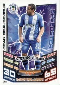 Sticker Jean Beausejour - English Premier League 2012-2013. Match Attax - Topps