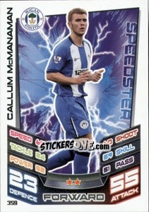 Figurina Callum McManaman - English Premier League 2012-2013. Match Attax n. 359 - Topps