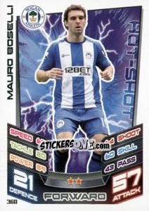Sticker Mauro Boselli - English Premier League 2012-2013. Match Attax n. 360 - Topps