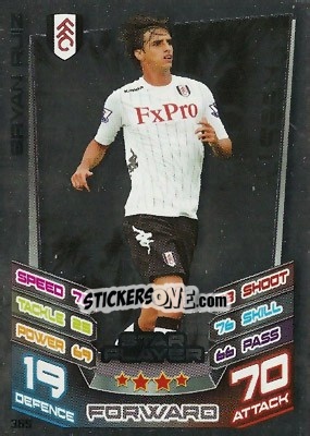 Sticker Bryan Ruiz - English Premier League 2012-2013. Match Attax n. 365 - Topps