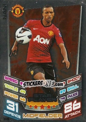 Sticker Nani - English Premier League 2012-2013. Match Attax n. 368 - Topps