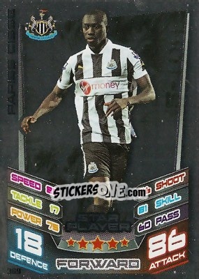Sticker Papiss Cisse - English Premier League 2012-2013. Match Attax n. 369 - Topps