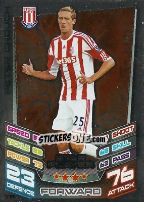 Sticker Peter Crouch - English Premier League 2012-2013. Match Attax n. 374 - Topps