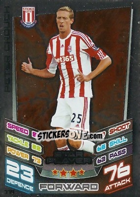 Sticker Peter Crouch - English Premier League 2012-2013. Match Attax - Topps