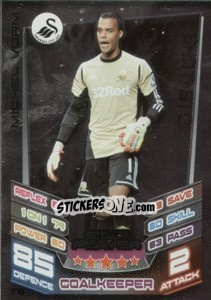 Sticker Michel Vorm - English Premier League 2012-2013. Match Attax n. 376 - Topps