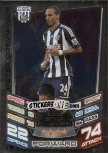 Cromo Peter Odemwingie - English Premier League 2012-2013. Match Attax - Topps