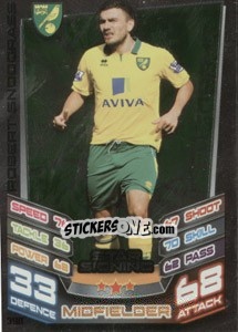 Sticker Robert Snodgrass - English Premier League 2012-2013. Match Attax n. 390 - Topps