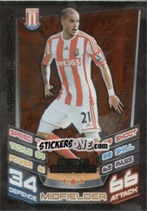 Sticker Michael Kightly - English Premier League 2012-2013. Match Attax n. 394 - Topps