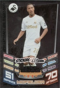 Sticker Jonathan de Guzman - English Premier League 2012-2013. Match Attax - Topps